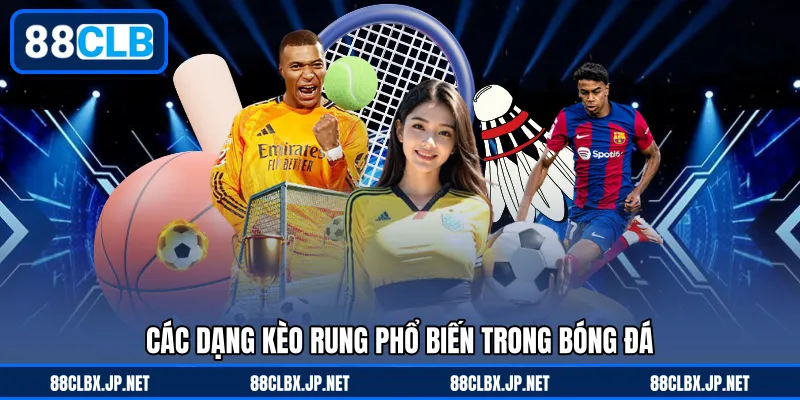 Các dạng kèo rung phổ biến trong bóng đá