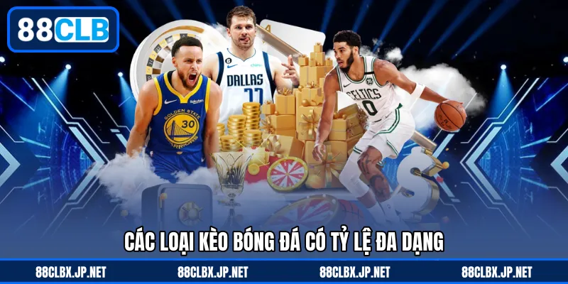 Các loại kèo bóng đá có tỷ lệ đa dạng